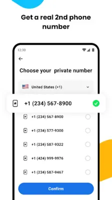 Duo Number - 2nd Phone Line android App screenshot 4